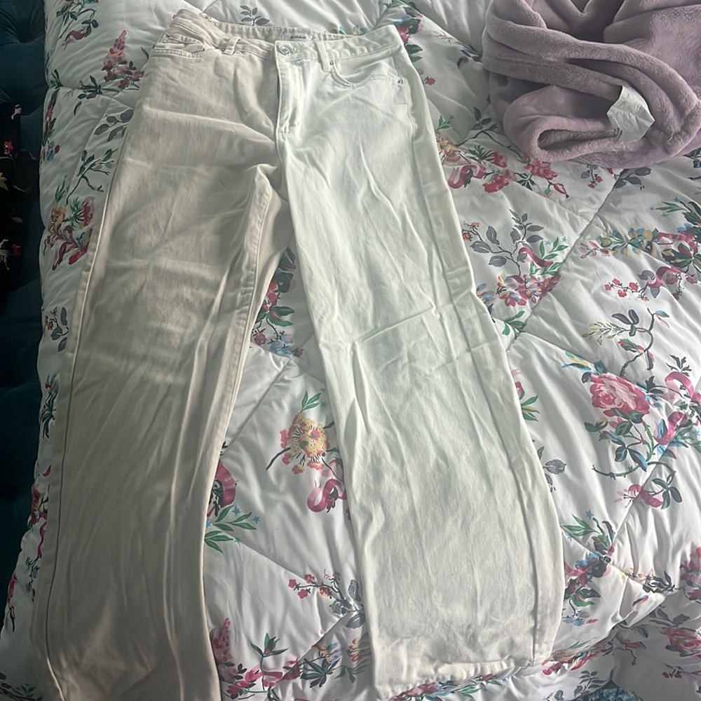 Cream/White Garage jeans